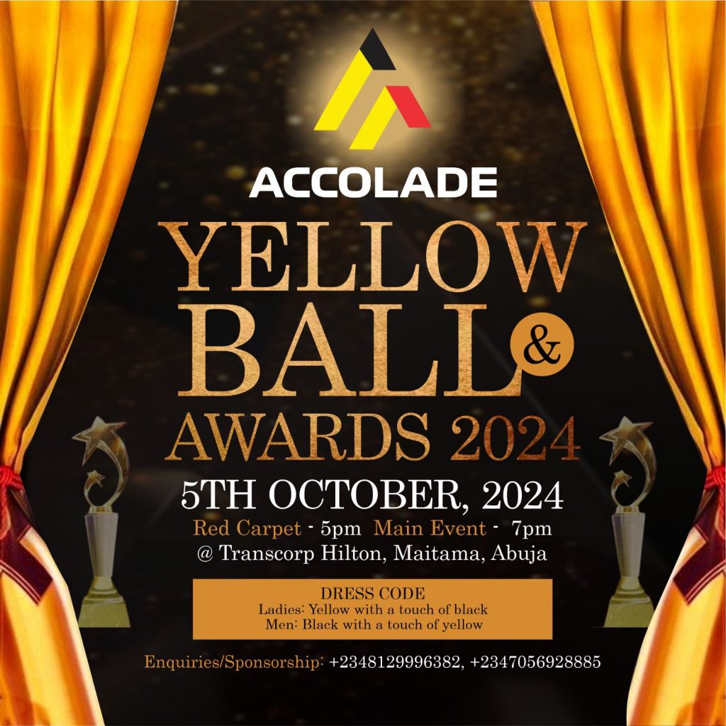 Accolade Yellow Ball and Awards 2024 flier